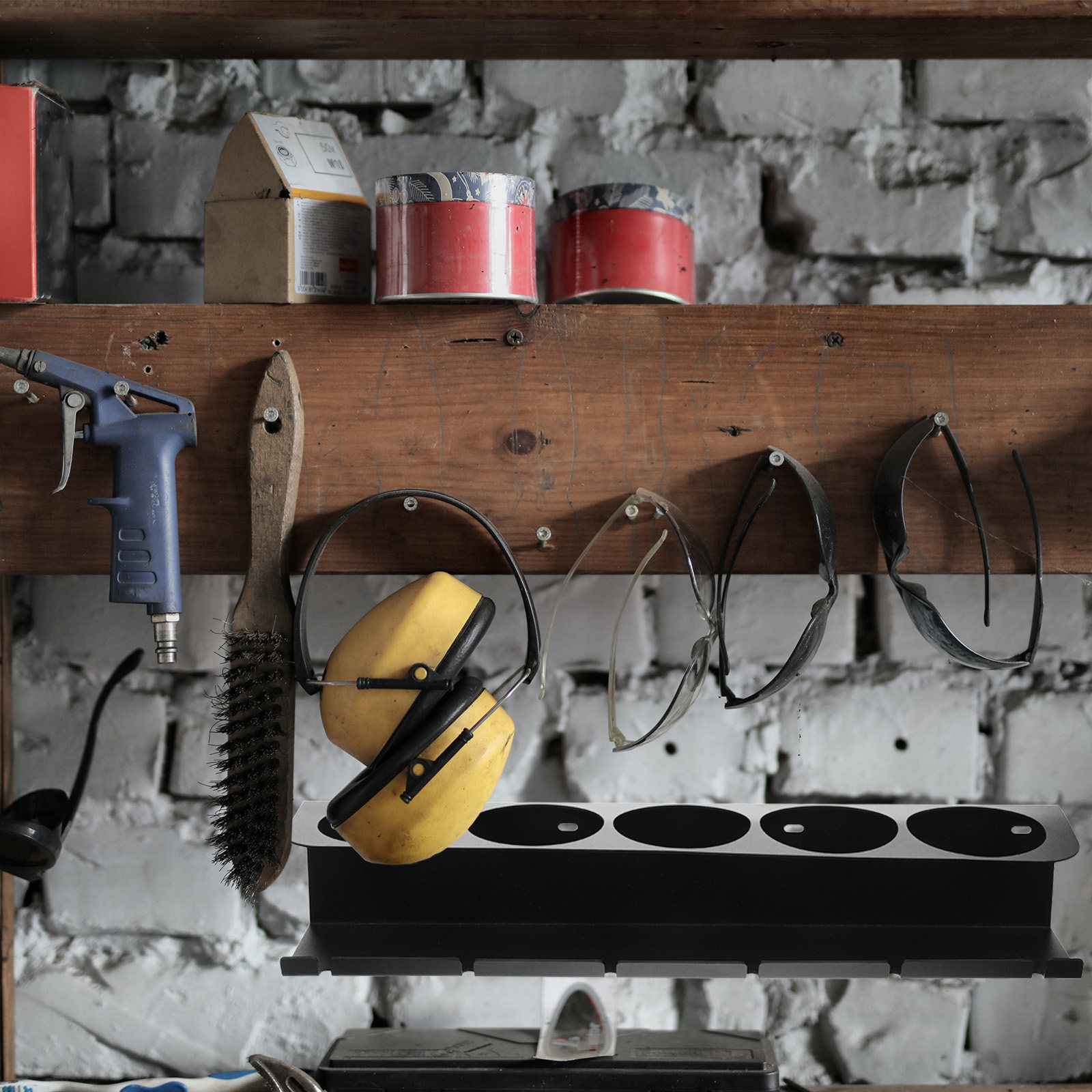 Workshop Tools Rack - 1세트 헤비듀티 금속 전동 공구 벽걸이