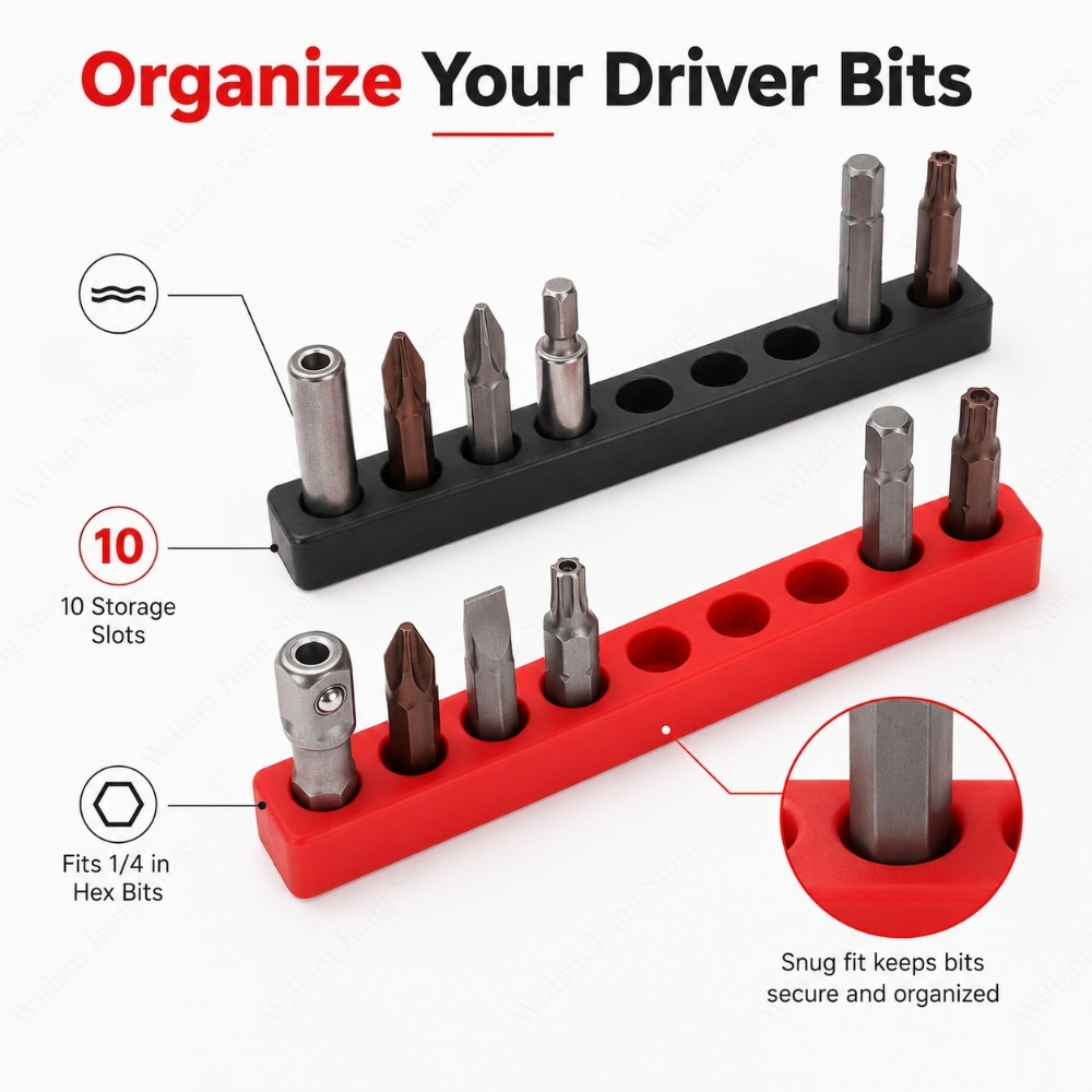 Workshop Tools Used - 스크루드라이버 비트 보관 케이스 1/4인치 육각