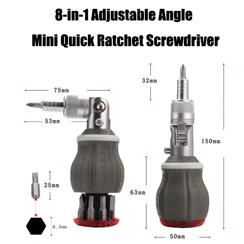 Tools For Motorcycle Workshop - 전문가용 FO-9006M 미니 라쳇 다각도 스크류드라이버