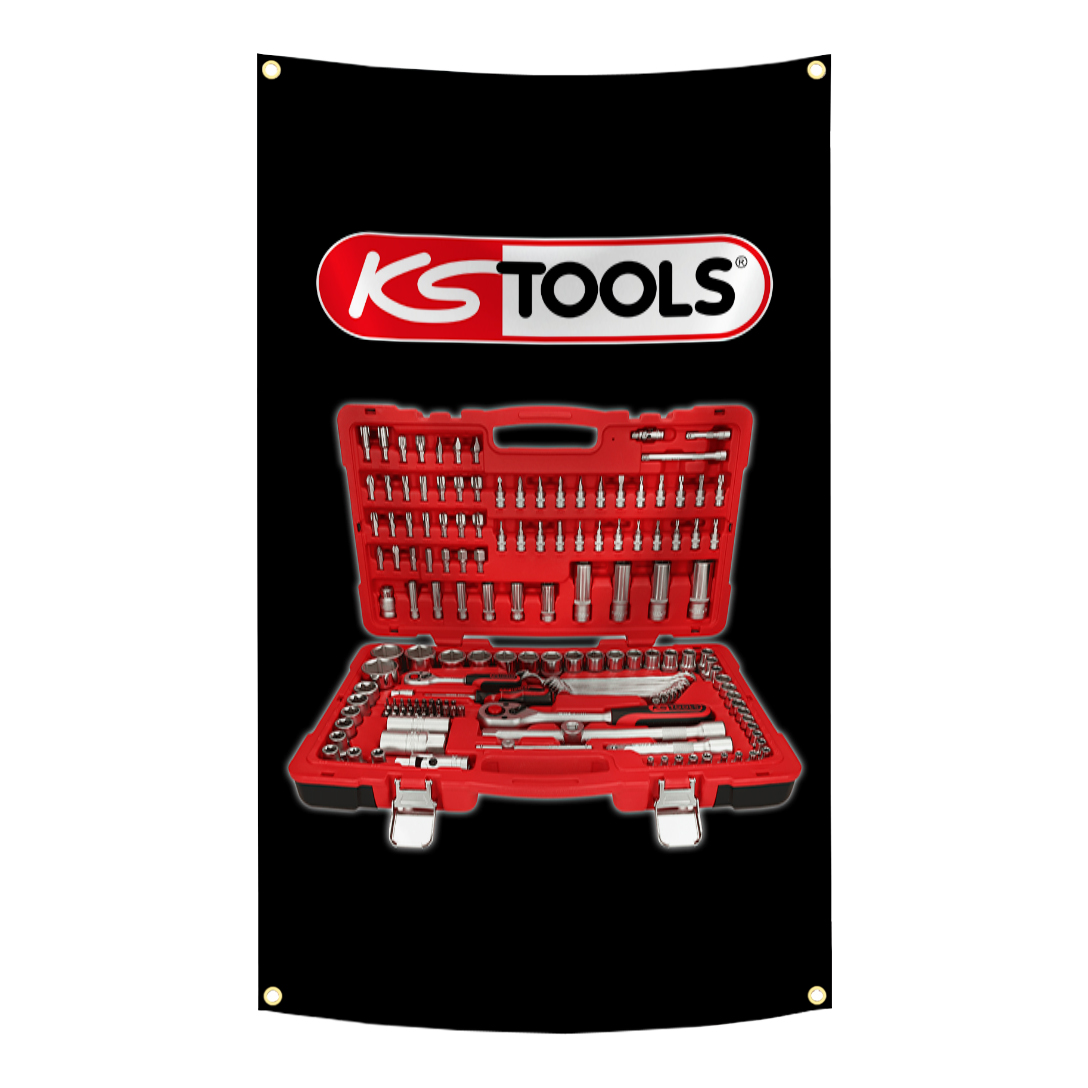 Workshop Tools Brand - KS TOOLS 브랜드 깃발 태피스트리 폴리에스터